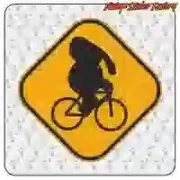 Autocollant CAUTION multicolore | Vintage Sticker Factory