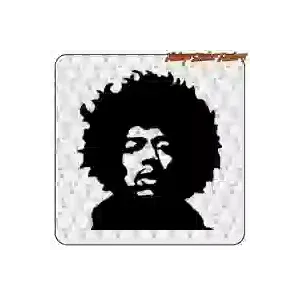 Jimi Hendrix sticker for rock fans