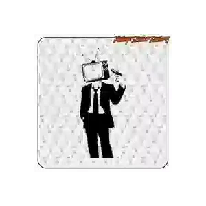 TV-Head-Vinylaufkleber | Vintage Sticker Factory