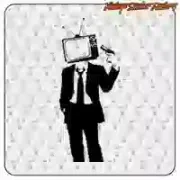 TV-Head-Vinylaufkleber | Vintage Sticker Factory