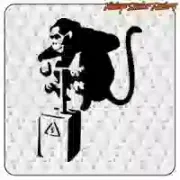 Pegatina Monkey TNT de street art | Vinilo troquelado