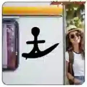 Sticker Surf Tribal en Vinyle | Vintage Sticker Factory