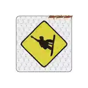 Die-cut vinyl snowboard sticker