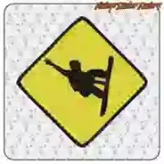 Pegatina snowboard de vinilo troquelado