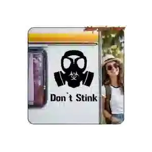 Gas mask vinyl sticker