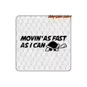 MOVING AS FAST I CAN vanlife sticker