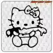 Pegatina Kitty Zombie | Gato zombi