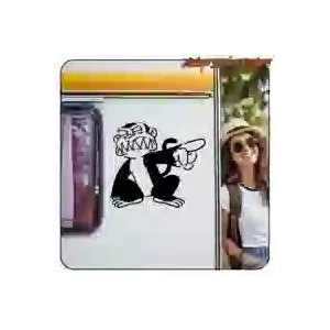 Autocollant Singe Diabolique des Simpsons