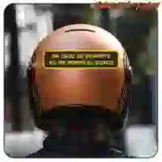 IN CASE OF DISGUST DO NOT TAKE OFF MY HELMET STICKER. BUY VINYL STICKERS.