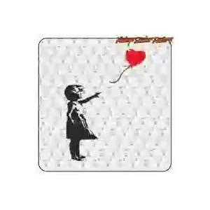 BANKSY GIRL UND BALLON. -2 AUFKLEBER. KAUFEN SIE VINYLAUFKLEBER.