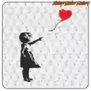 BANKSY GIRL UND BALLON. -2 AUFKLEBER. KAUFEN SIE VINYLAUFKLEBER.