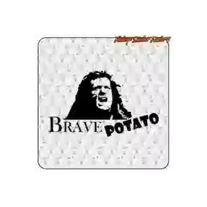 BRAVE POTATO Aufkleber aus geschnittenem Vinyl