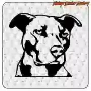 Pegatina Pitbull American Stafford para moto y casco