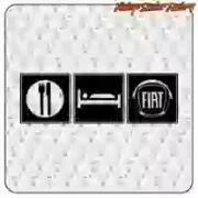 EAT SLEEP FIAT Camper Sticker