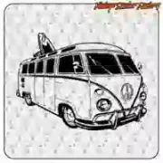 Sticker T1 Longboard pour van aménagé