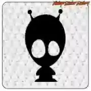 Science-fiction alien sticker
