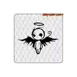 Pegatina Ángel caído | Diseño oscuro