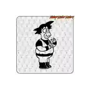 Goku Homer sticker in several sizes