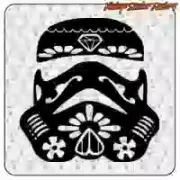 Pegatina Stormtrooper Sugar Skull