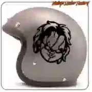 Chucky-Horroraufkleber für Glas und Oberflächen