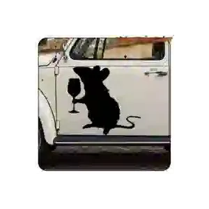 AUTOCOLLANT RATA BANKSY -1. ACHETEZ DES AUTOCOLLANTS EN VINYLE.
