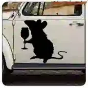 Pegatina RATA BANKSY. Comprar pegatinas.