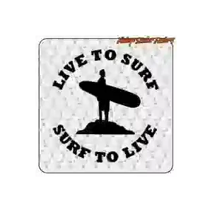 Konturgeschnittener SURF-Vinylaufkleber
