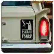 Autocollant « DON'T USE THE FORCE » Star Wars