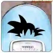 Autocollant Cheveux Goku de Dragon Ball