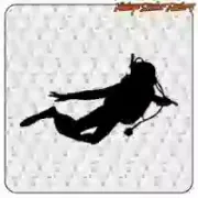 Decorative vinyl diving sticker