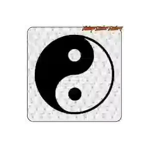 Autocollant yin yang en plusieurs tailles