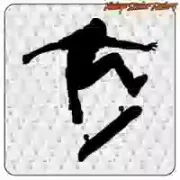 Dekorativer Skater-Vinylaufkleber
