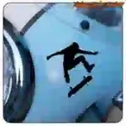 Autocollant Skater en vinyle décoratif