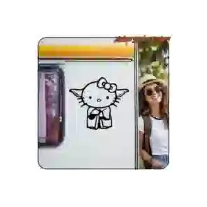 Pegatina Yoda Kitty inspirada en Star Wars