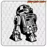 R2D2 -2 AUFKLEBER. KAUFEN SIE VINYLAUFKLEBER.