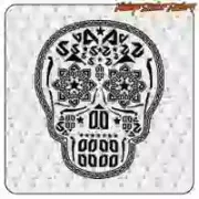 Mexikanischer Schädel-Vinylaufkleber