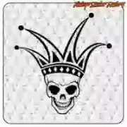 Joker-Totenkopf-Aufkleber | Custom-Culture-Vinyl