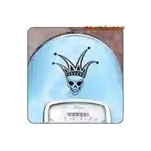 Joker-Totenkopf-Aufkleber | Custom-Culture-Vinyl
