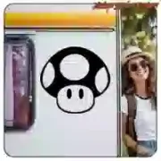 MUSHROOM SUPER MARIO STICKER. BUY VINYL STICKERS.