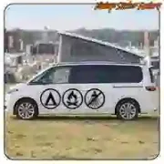 Die-cut vinyl Camper Life sticker