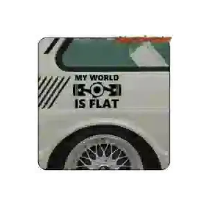 Pegatina My World Is Flat Volkswagen