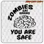 Zombies Eat Brains Sticker | Vintage Sticker Factory