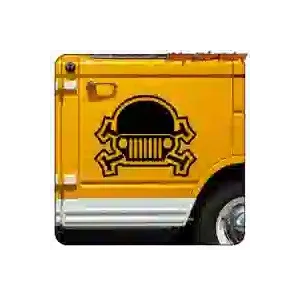 Jeep-Schädelaufkleber | 4x4-Vinyl