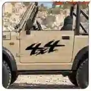 Decorative 4x4 sticker for vehicles and accessories