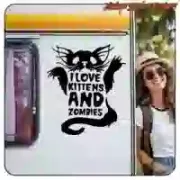 Kittens and Zombies Sticker | Love Kittens