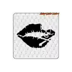 Kiss-Schädel-Aufkleber | Custom Culture Pin-Up