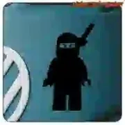 Pegatina Ninja Lego friki de los años 80
