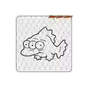 Pegatina Pez Simpsons. Comprar pegatinas.