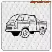 Pegatina VW T3 Doka. Comprar pegatinas.