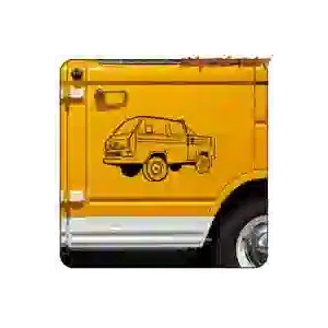 AUTOCOLLANT VW T3 DAKA. ACHETEZ DES AUTOCOLLANTS EN VINYLE.